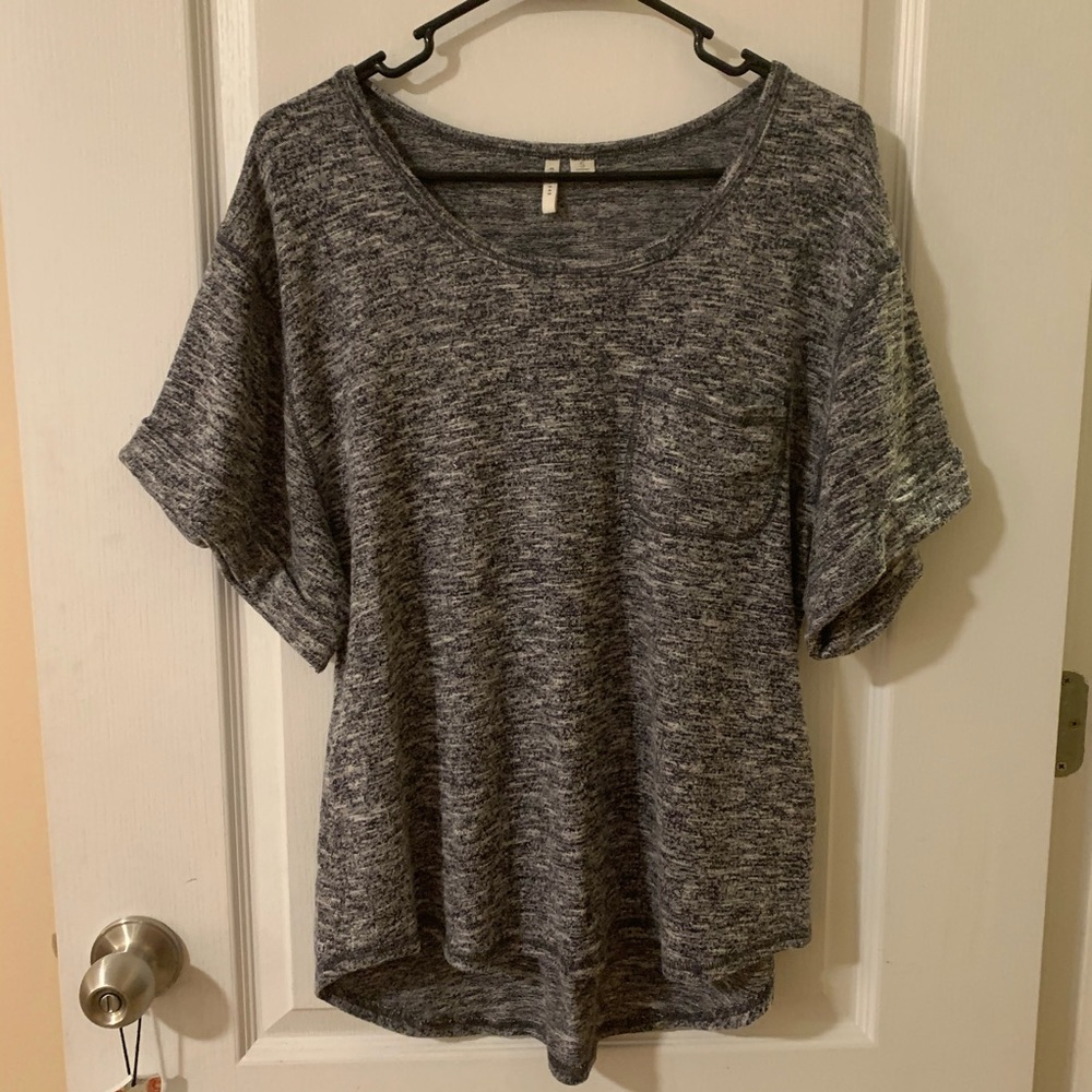 Comfy Marled Cato Blouse with Slouchy Sleeves